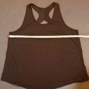 Brown Racerback Tank Top